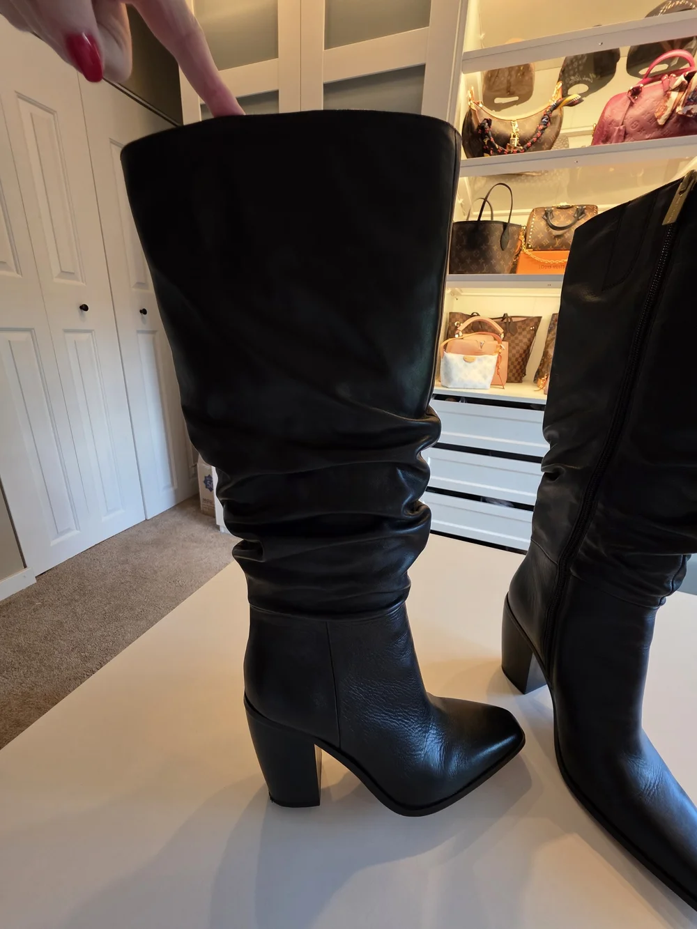 Vince Camuto Aprine Leather Boot -Sz 7.5